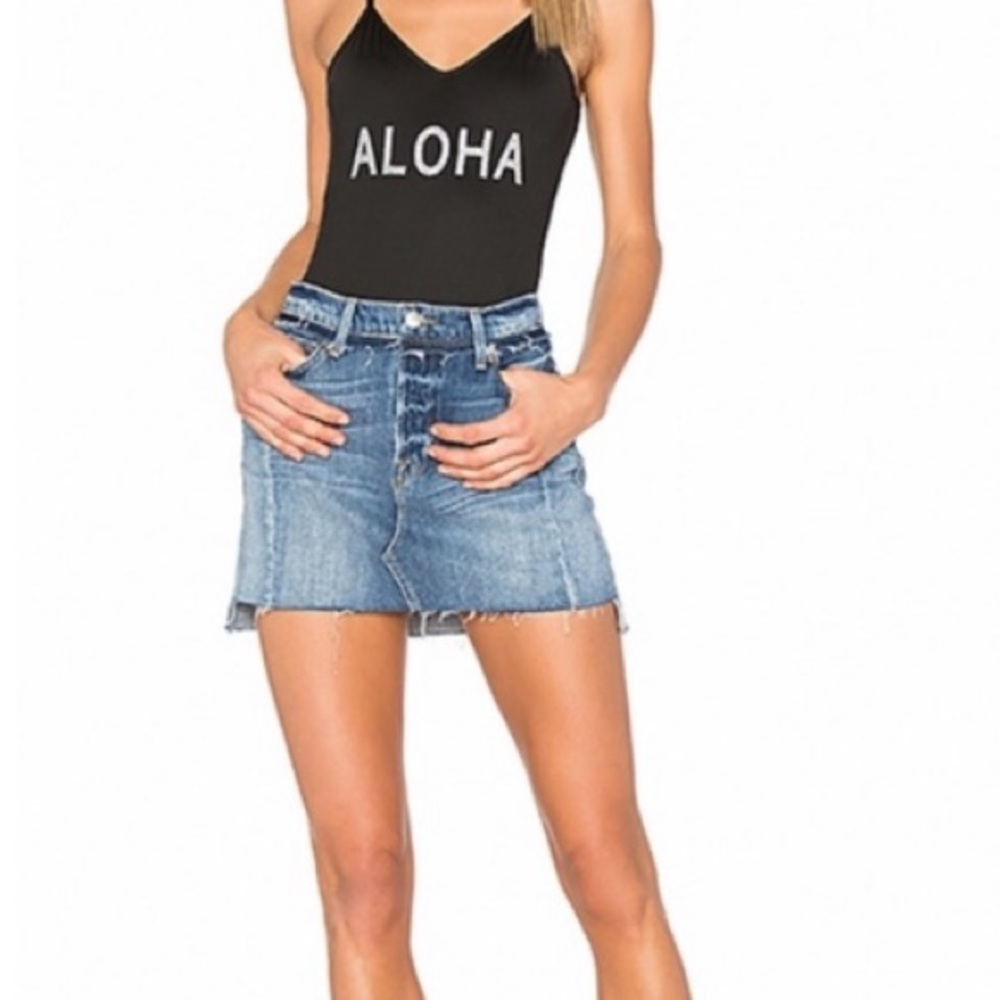 FRAME DENIM Nouveau Le Mix Mini Skirt. Size 24